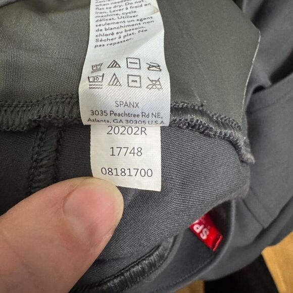 Spanx charcoal gray PerfectFit Ponte Slim Straight Pant size large - Picture 7 of 7